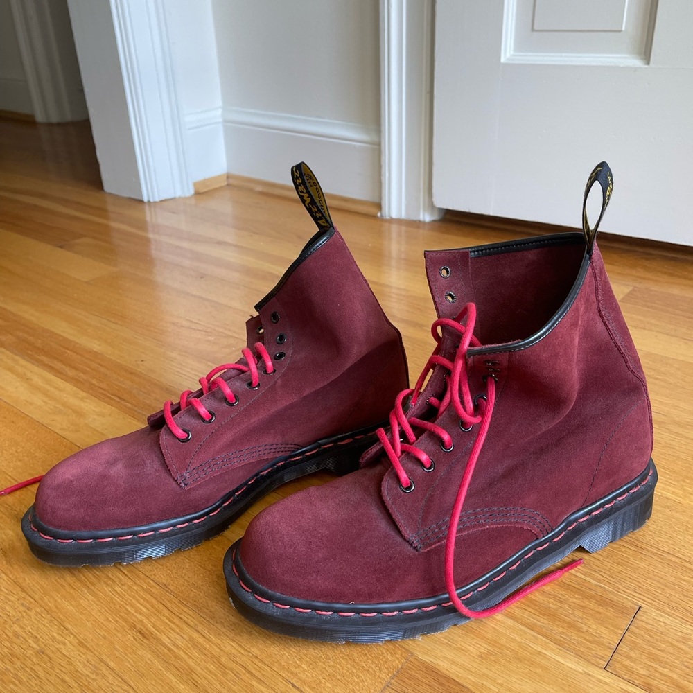Customized Men's Suede Doc Martens